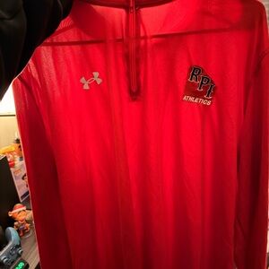 XXL Under Armour RPI Red 1/4 Zip-Up